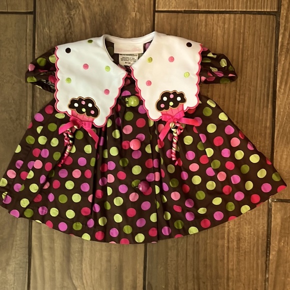 NWOT BONNIE BABY BIRTHDAY DRESS : SIZE 3-6 MONTHS - Picture 2 of 5